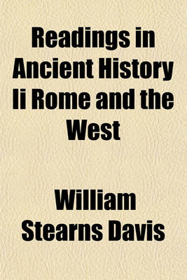 Book cover for Readings in Ancient History II Rome and the West