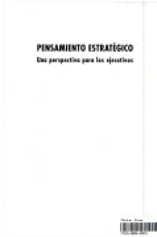 Cover of Pensamiento Estrategico