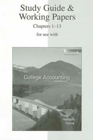 Cover of Study Guide & Working Papers for Use with College Accounting Chapters 1-13