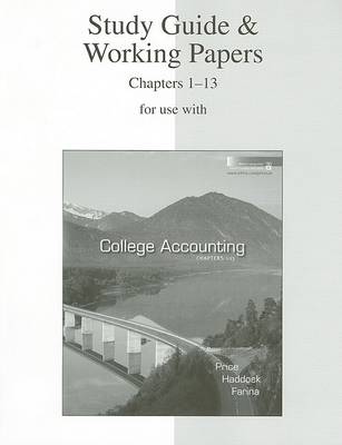 Book cover for Study Guide & Working Papers for Use with College Accounting Chapters 1-13