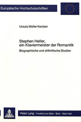 Book cover for Stephen Heller, Ein Klaviermeister Der Romantik