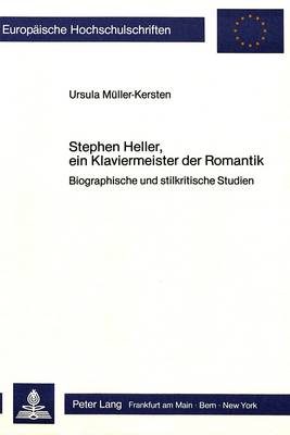 Cover of Stephen Heller, Ein Klaviermeister Der Romantik