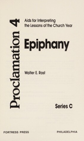 Cover of Epiphany: Proclamation Four