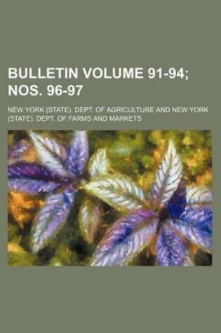 Cover of Bulletin Volume 91-94; Nos. 96-97