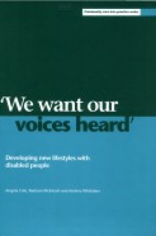 Cover of "We Want Our Voices Heard"