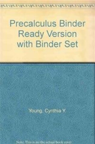 Cover of Precalculus, Binder Version