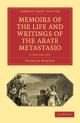 Book cover for Memoirs of the Life and Writings of the Abate Metastasio 3 Volume Paperback Set