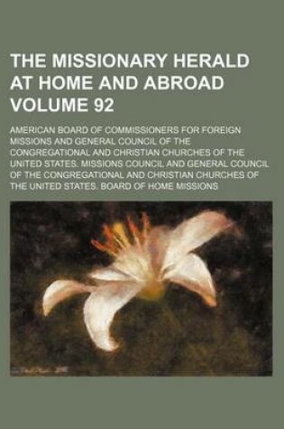 Cover of The Missionary Herald at Home and Abroad Volume 92