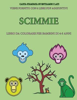 Cover of Libro da colorare per bambini di 4-5 anni (Scimmie)
