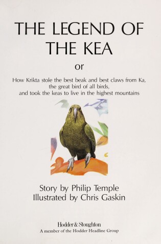 Cover of The Legend of the Kea