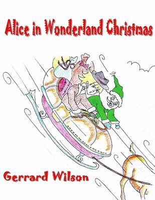 Book cover for Alice in Wonderland Christmas