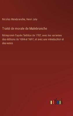 Book cover for Trait� de morale de Malebranche