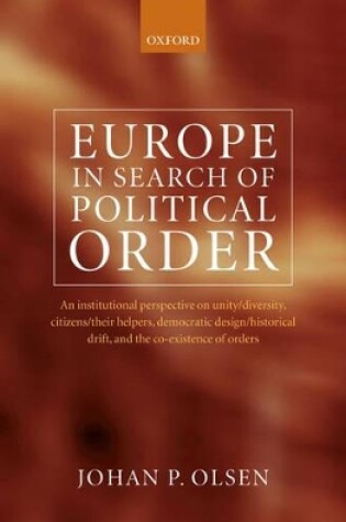 Cover of Europe in Search of Political Order