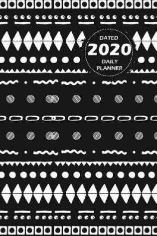 Cover of Pattern Lifestyle, Dated 2020 Daily Planner, 365 Days Blank Lined, Write-in Journal (Black)