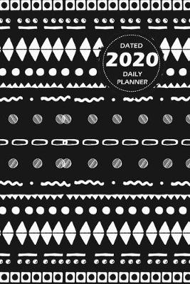 Book cover for Pattern Lifestyle, Dated 2020 Daily Planner, 365 Days Blank Lined, Write-in Journal (Black)