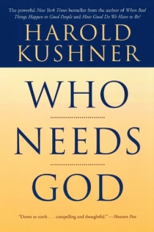 Cover of Who Needs God