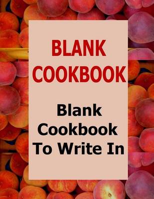 Book cover for Blank Cookbook