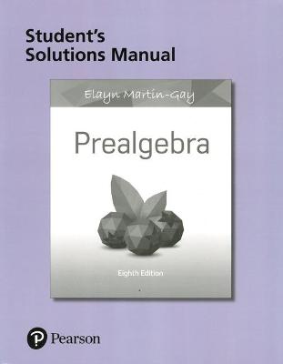 Book cover for Student Solutions Manual for Prealgebra