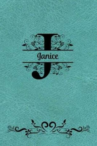 Cover of Split Letter Personalized Name Journal - Janice