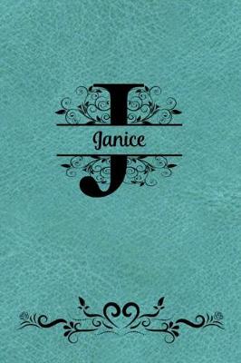 Book cover for Split Letter Personalized Name Journal - Janice