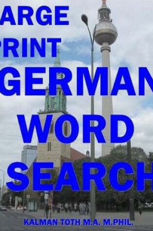 Cover of Large Print German Word Search