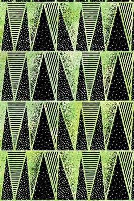 Cover of Journal Notebook Abstract Triangles Pattern 4