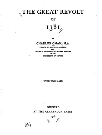 Book cover for Great Revolt of 1381