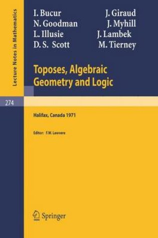 Cover of Toposes, Algebraic Geometry and Logic