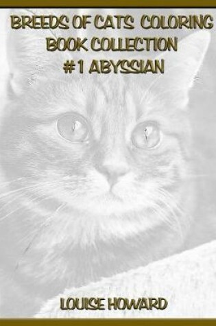 Cover of Breeds of Cats Coloring Book Collection #1 Abyssian