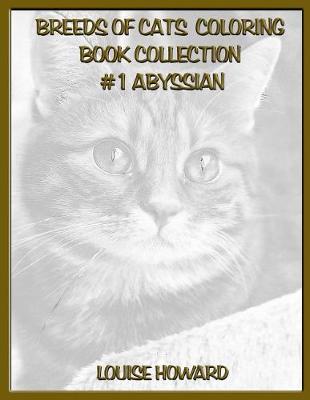 Cover of Breeds of Cats Coloring Book Collection #1 Abyssian