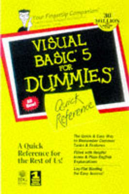 Book cover for Visual Basic 5 for Dummies Quick Reference