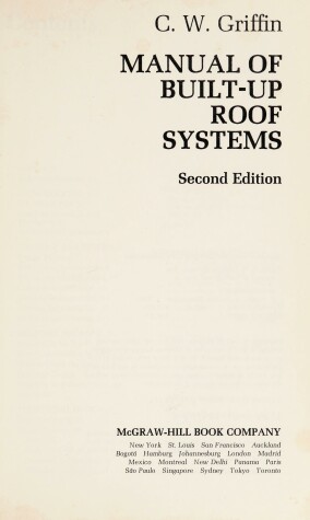 Book cover for Manual of Built-up Roof Systems