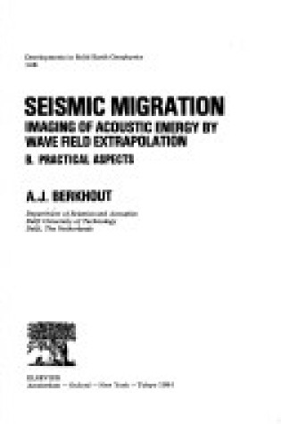 Cover of Seismic Migration