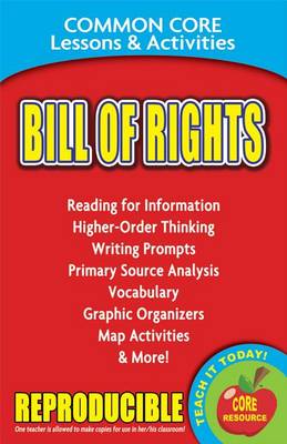 Cover of Bill of Rights Common Core Lessons & Activities