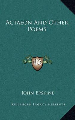 Book cover for Actaeon and Other Poems Actaeon and Other Poems