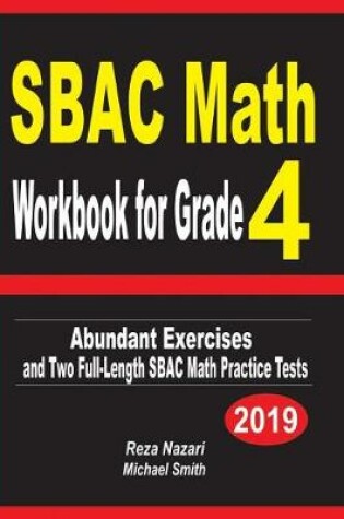 Cover of SBAC Math Workbook for Grade 4