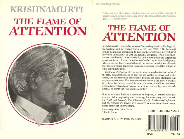 Book cover for The Flame of Attention