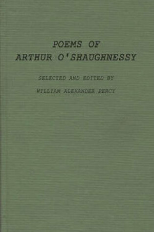 Cover of Poems of Arthur O'Shaughnessy.