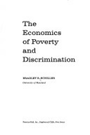 Cover of Economics of Poverty and Discrimination