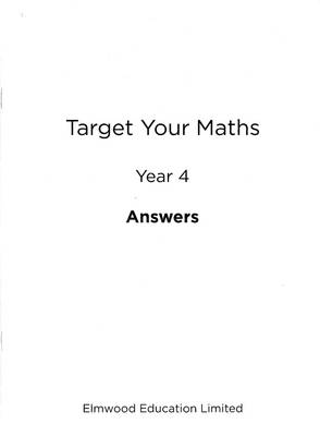 Book cover for Target Your Maths Year 4 Answer Book