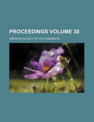 Book cover for Proceedings Volume 30