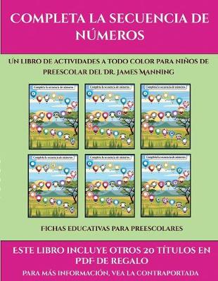 Book cover for Fichas educativas para preescolares (Completa la secuencia de números)
