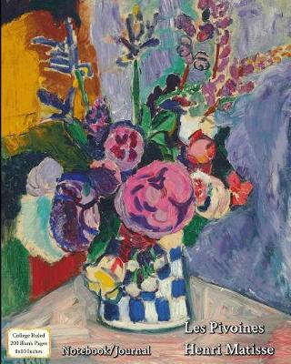 Book cover for Les Pivoines - Henri Matisse - Notebook/Journal