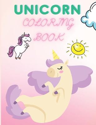 Book cover for Unicorn Coloring Book