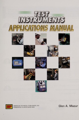 Cover of Test Instruments Applications Manual
