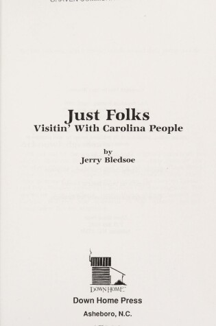 Cover of Just Folks
