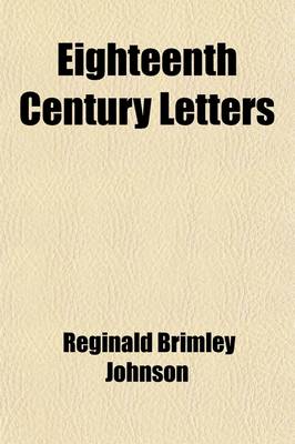 Book cover for Eighteenth Century Letters (Volume 1)