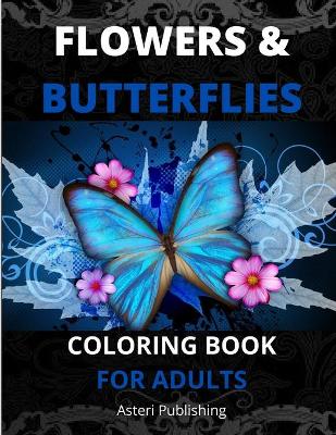 Book cover for Flowers Coloring Book