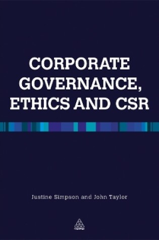 Cover of Corporate Governance Ethics and CSR