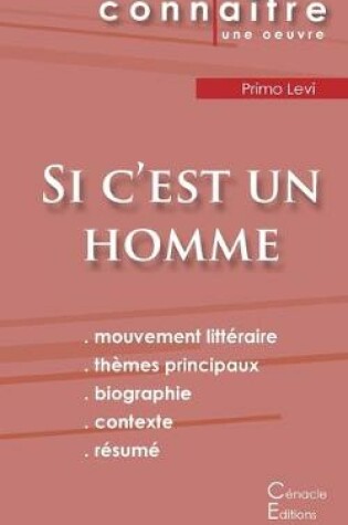 Cover of Fiche de lecture Si c'est un homme de Primo Levi (Analyse litteraire de reference et resume complet)